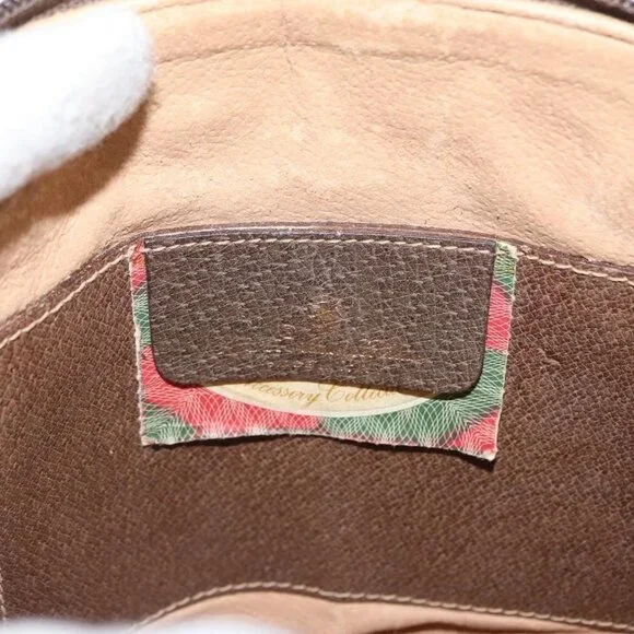 Authentic GUCCI GG Supreme Web Sherry Line Bag PVC Beige Gold 68 02 047 - Picture 7 of 16